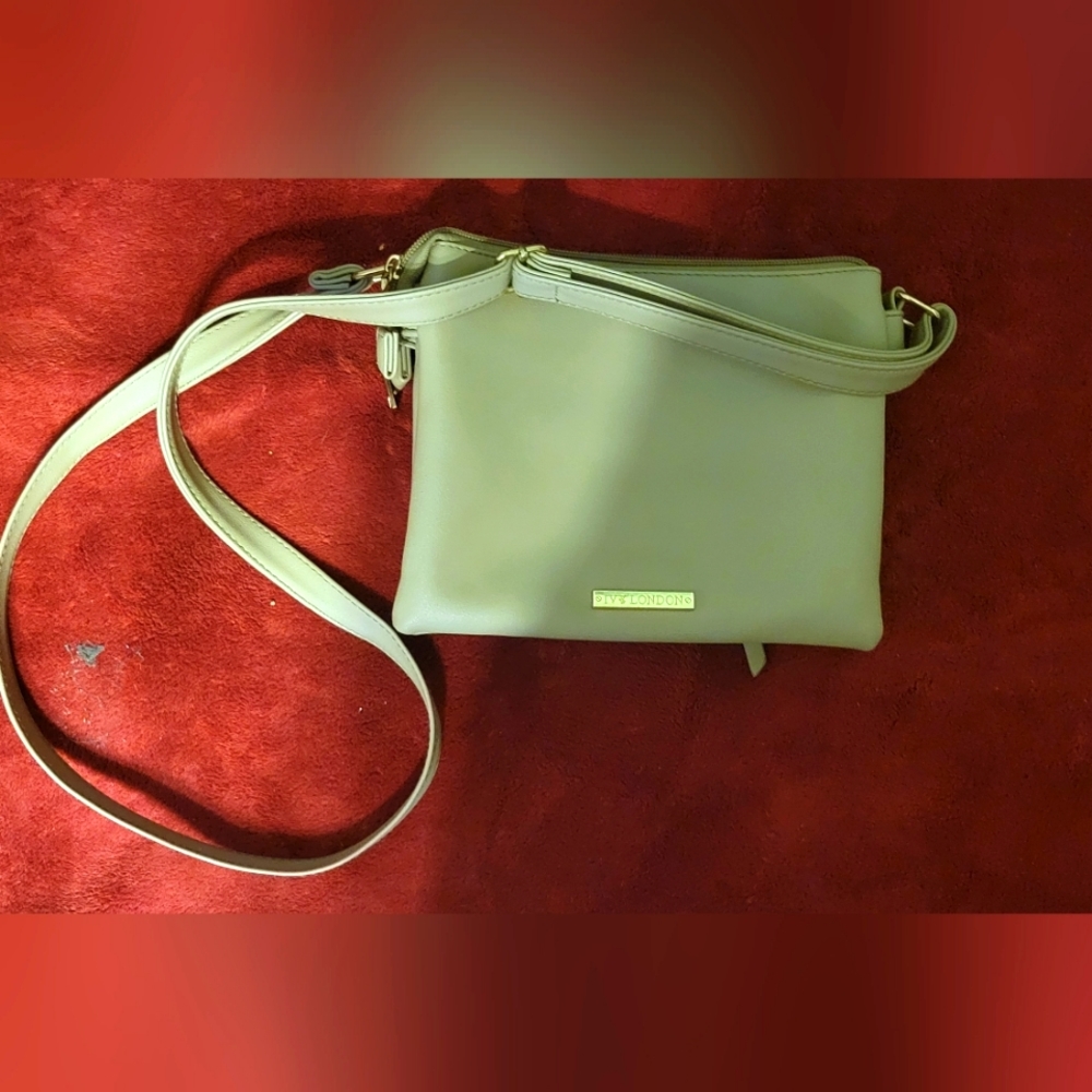 Ivy London Beige/Tan adjustable Crossbody purse